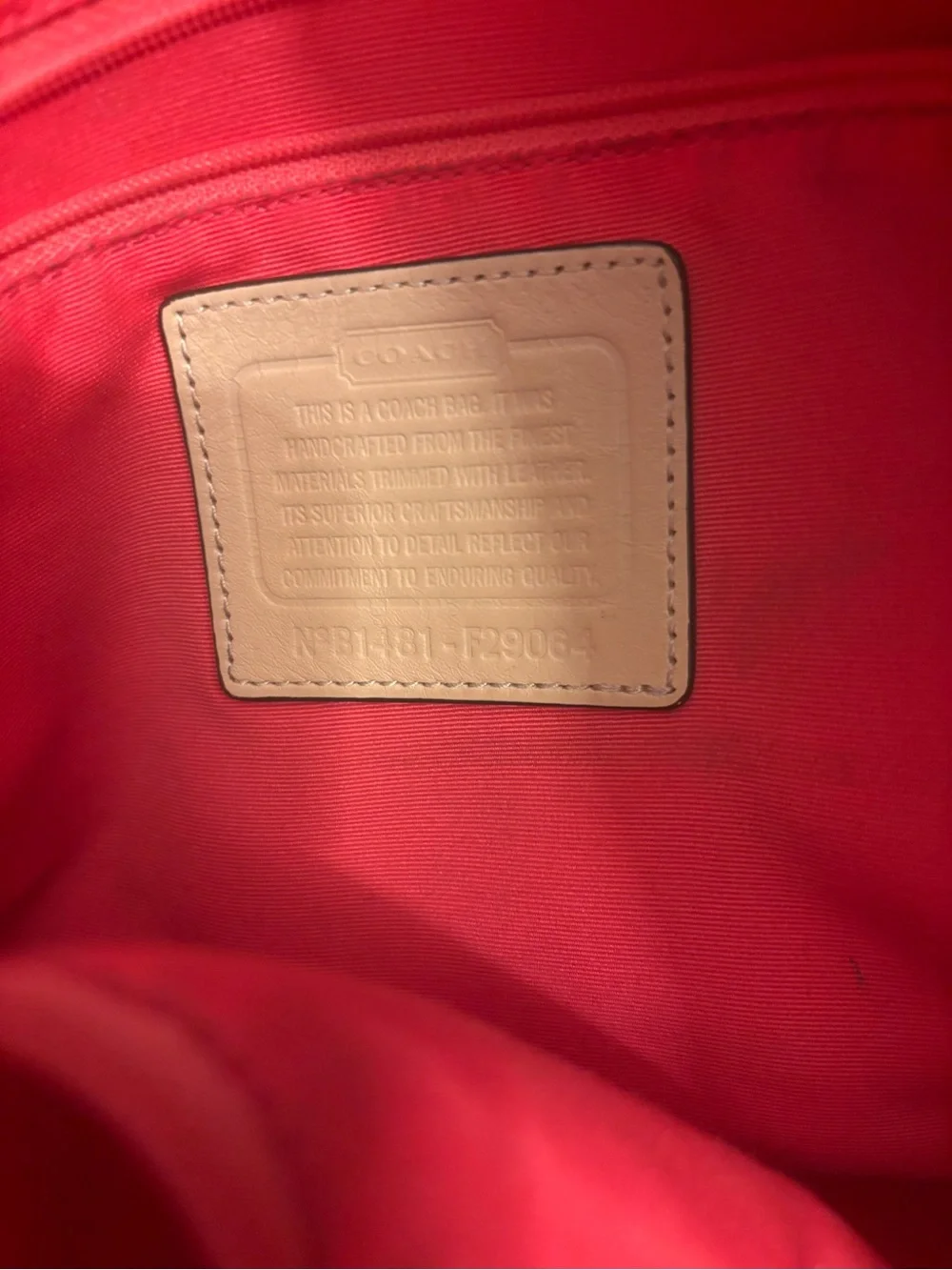 Coach monogram tote